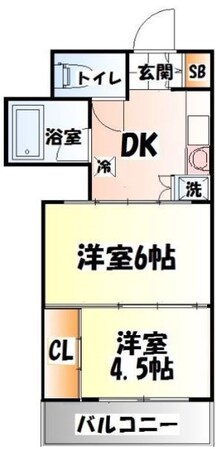 東照宮駅 徒歩10分 4階の物件間取画像